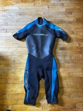 O'Neill Assault Series Men's 3/2 Short Sleeve Back-Zip Full Wetsuit Blue/Black