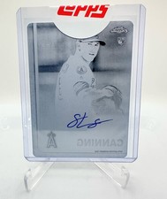 2019 Topps Chrome - Rookie Auto Griffin Canning #RA-GC Printing Plate Black 1/1