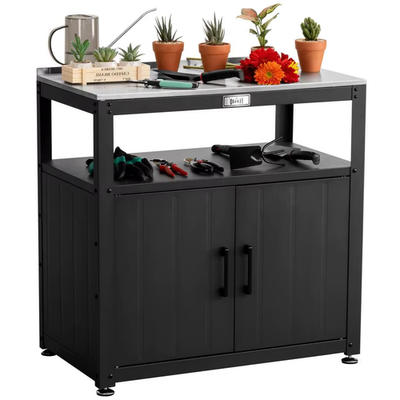 #ad Garden Potting Bench with Storage Outdoor Table Work Bench for Plants Patio USA $190.99