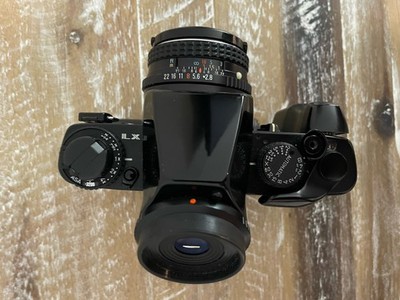 Pentax LX SLR 35mm Film Camera 28mm Lens Grip Winder FB-1 Angle