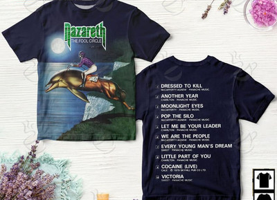 Nazareth Band The Fool Circle Album 3D T-shirt S to 5XL GG170 FREE SHIPPING
