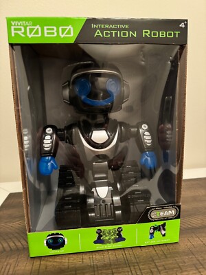 VIVITAR ROBO Interactive Action Robot (Lights Up, Bump, Go Action