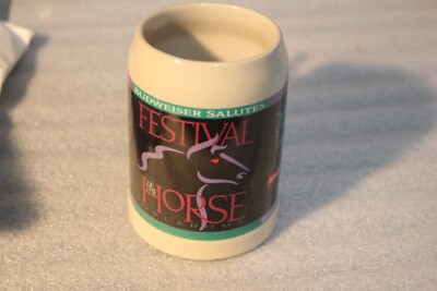 BUDWEISER CLYDESDALES MUG SALUTES FESTIVAL OF THE HORSE OKLAHOMA REMINGTON PARK
