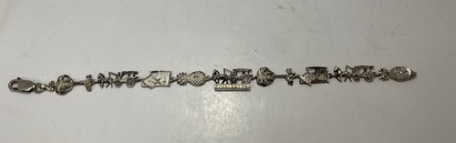 Vintage Silver Plated Souvenir Bracelet