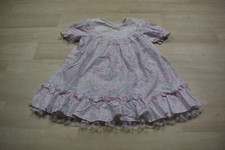 Vintage Jill Lynn Dress Girl Baby Size 4T Christmas Pink/Purple Floral w/Lace