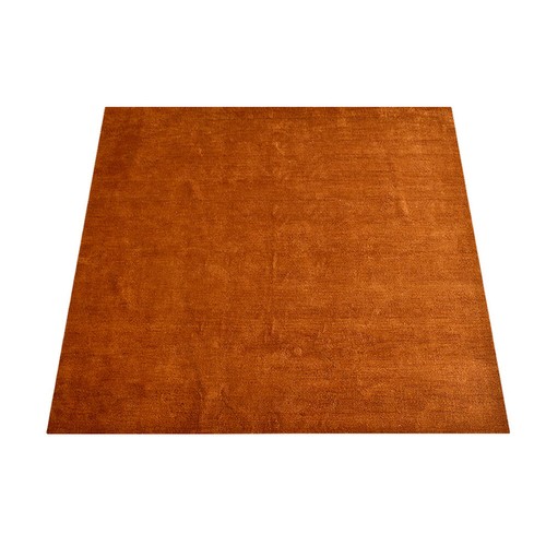 Eco-Friendly Hand Knotted Loom Silk Mix Area Rug Solid Orange BBH Homes BBLSM111 - Picture 58 of 88