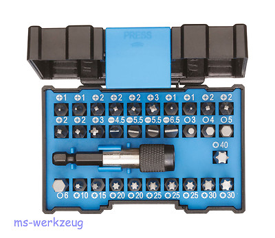 Gedore 666-032-A Bit-Box Allround 32-teilig inkl. Bithalter m Schnellspannsystem