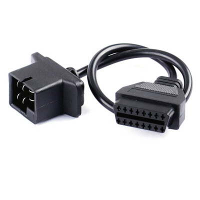 For Chrysler Jeep Dodge 6 Pin OBD to OBD2 Check Engine Adapter Cable Code Reader