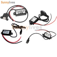 DC12V to DC5-9V Mini/Micro/A type USB Dual Converter Step Down Power Module Tool