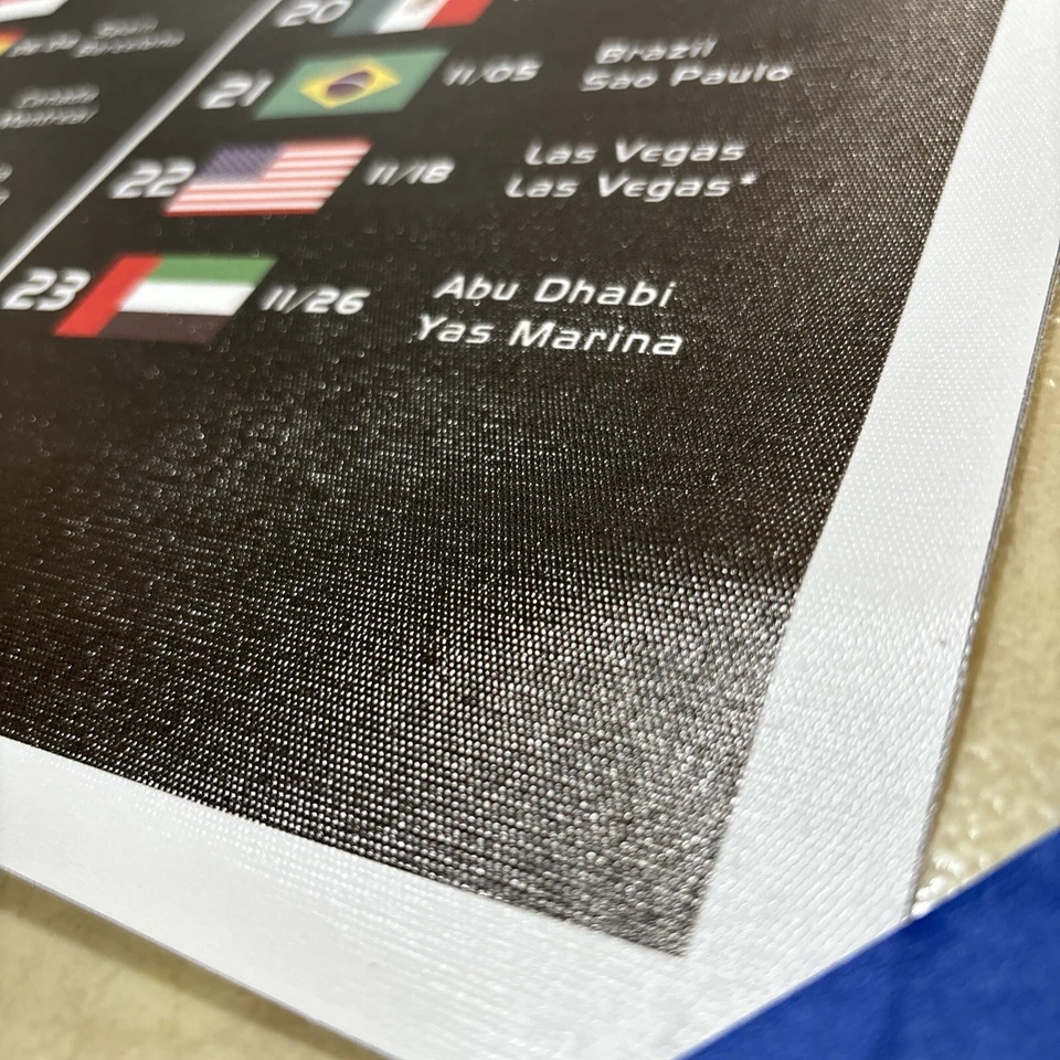 一级方程式日历 2023 赛车 ✅ 海报帆布墙艺术 ✅ 12x18 英寸 ✅ 全新 — 第 3/4 张图片