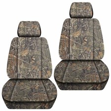 Front Set Car Seat Covers Fits Chevy Silverado 2008-2021 Camouflage 6 Colors