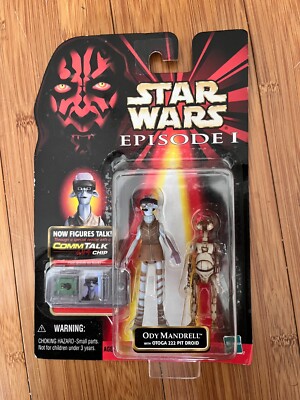 NEU UND ORIGINALVERPACKT STAR WARS EPISODE 1 ODY MANDRELL & PIT DROID HASBRO SPIELZEUGFIGUR SAMMLUNG 3