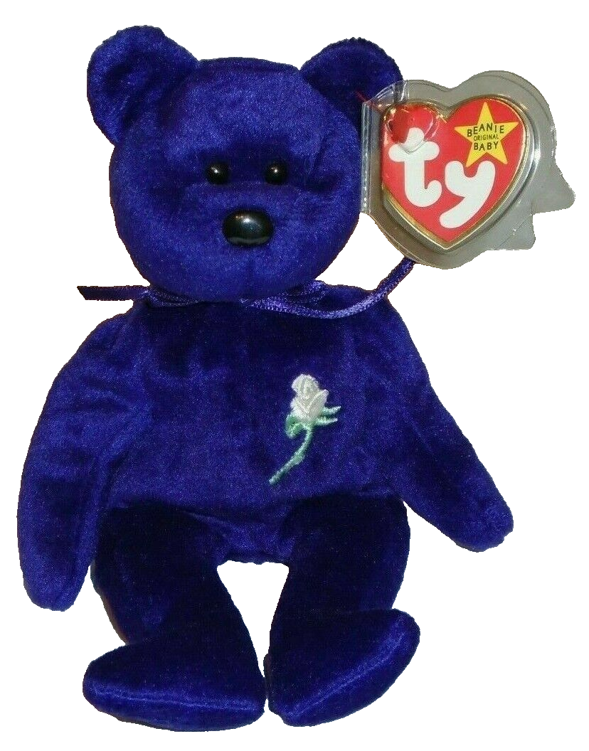 Ty Beanie Baby PRINCESS the (Diana) Bear from 1997 RARE RETIRED MINT