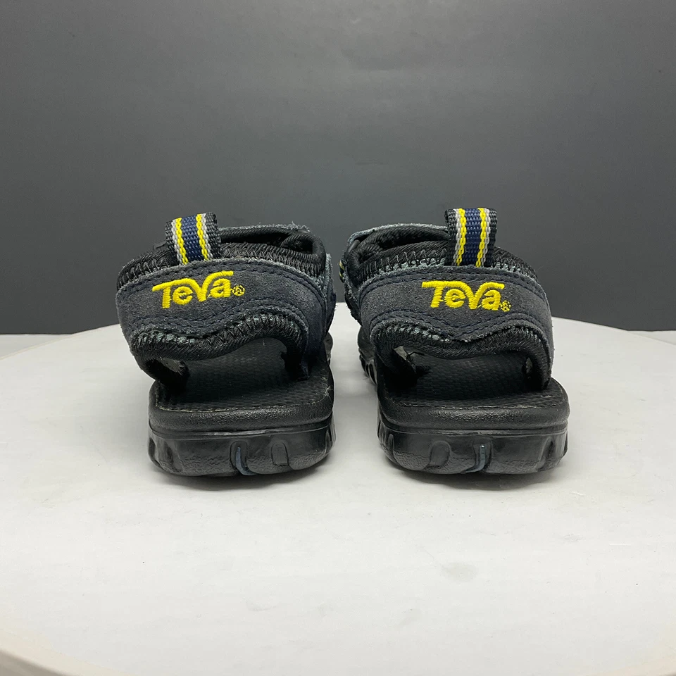 Teva Spoiler Sport Sandals Boys 12 Strappy Suede Blue Trail Water - Image 3 of 4