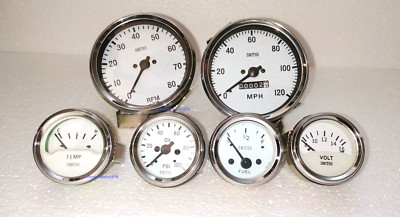 Smiths kit -Elec Temp Oil Fuel Volt Gauge  0-120MPH Speedo  0-80 RPM 100mm WC