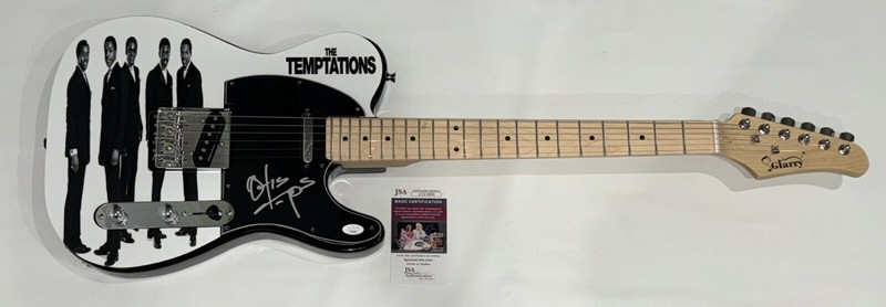 OTIS WILLIAMS SIGNED CUSTOM ELECTRIC GUITAR THE TEMPTATIONS PROOF JSA COA