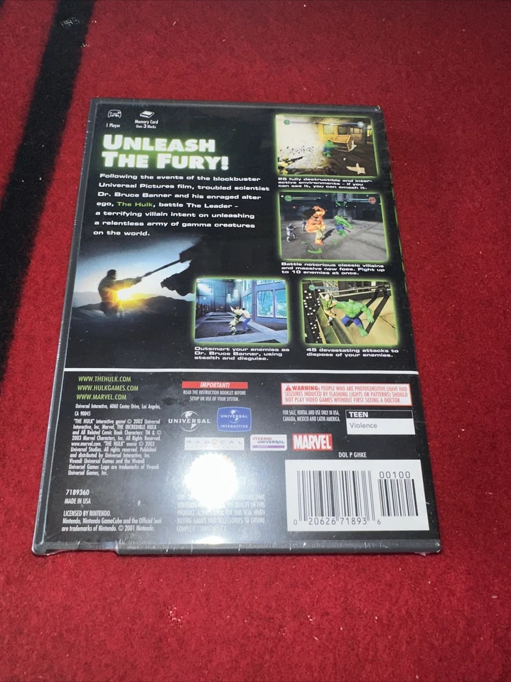 HULK - Nintendo GameCube NGC (BRAND NEW Factory Sealed US Version) - Image 4 of 4