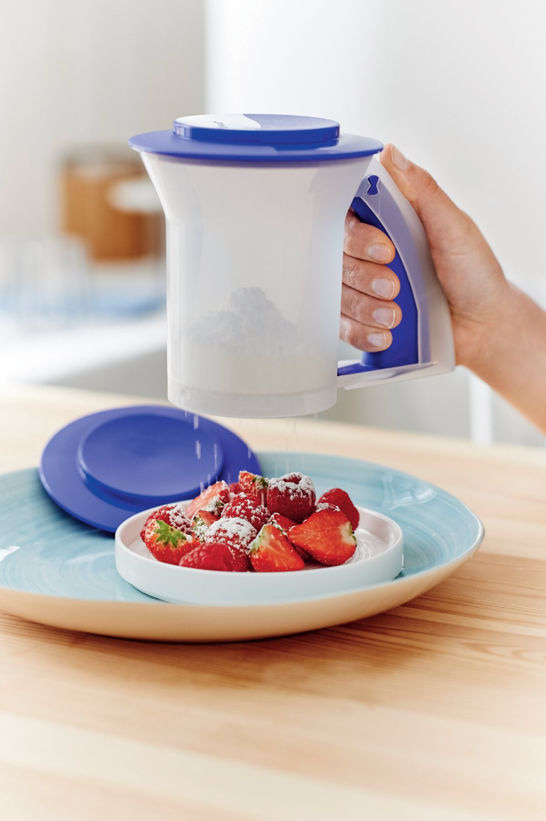 Tupperware Sift N Style Sift N Store Sifter Blue New! eBay