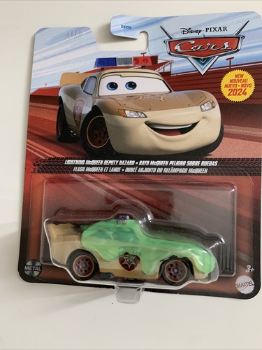 Disney Pixar Cars Lightning McQueen Deputy Hazard With Slime Mattel Official - Picture 18 of 24