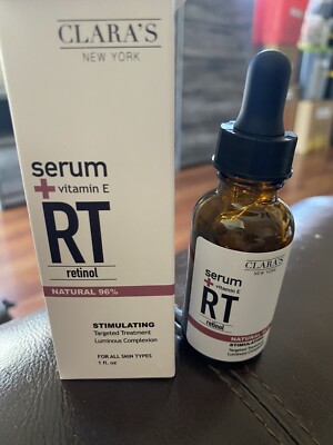 CLARAS NEW YORK STIMULATING RETINOL FACIAL SERUM  FULL SIZE/1oz. NEW IN BOX