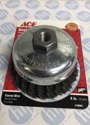 4 Zoll 100 mm Ace Twist Knoten Topf Drahtbürste M14 für Winkelschleifer