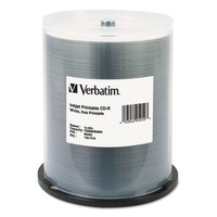 Verbatim Cd-r 700mb 52x White Inkjet Printable Hub Printable 100/pk Spindle on sale Verbatim Cd-r 700mb 52x White Inkjet Printable Hub Printable 100/pk Spindle on sale