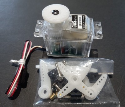 GWS clear cased servo ~ Futaba FP-S148 equipped internals.