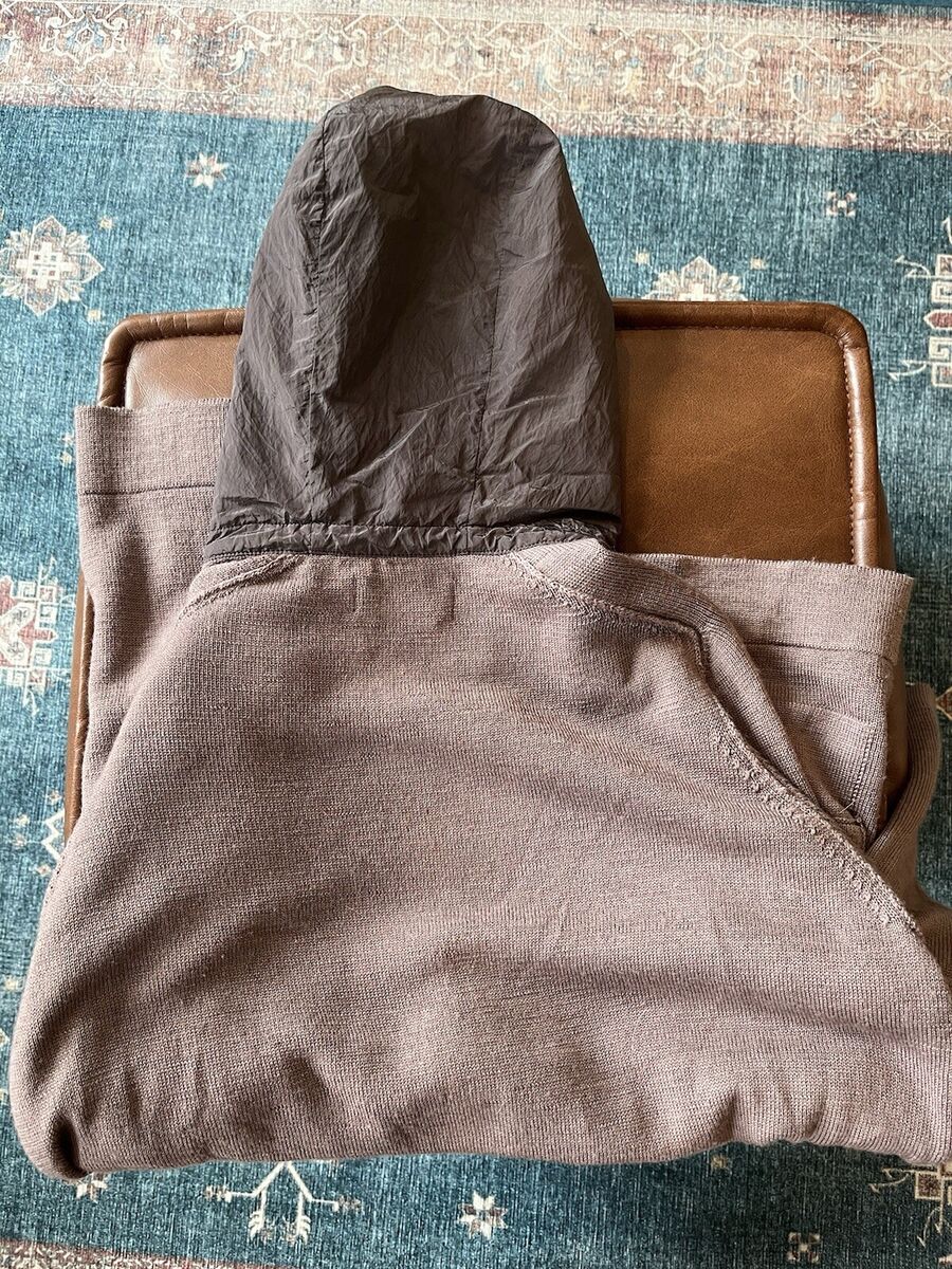 Stone Island Hooded Cardigan Knit With “Nylon Metal” Hood Stone Island Hooded Cardigan Knit With “Nylon Metal” Hood
