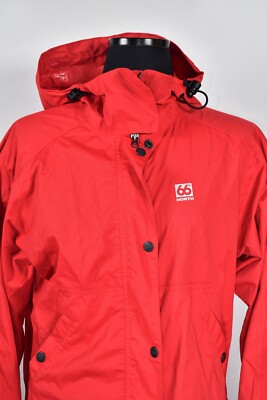 66°NORTH Heidmork W Coat RED/L 66 North Heidmork Women's Hooded Long Coat Jacket Red size M | eBay