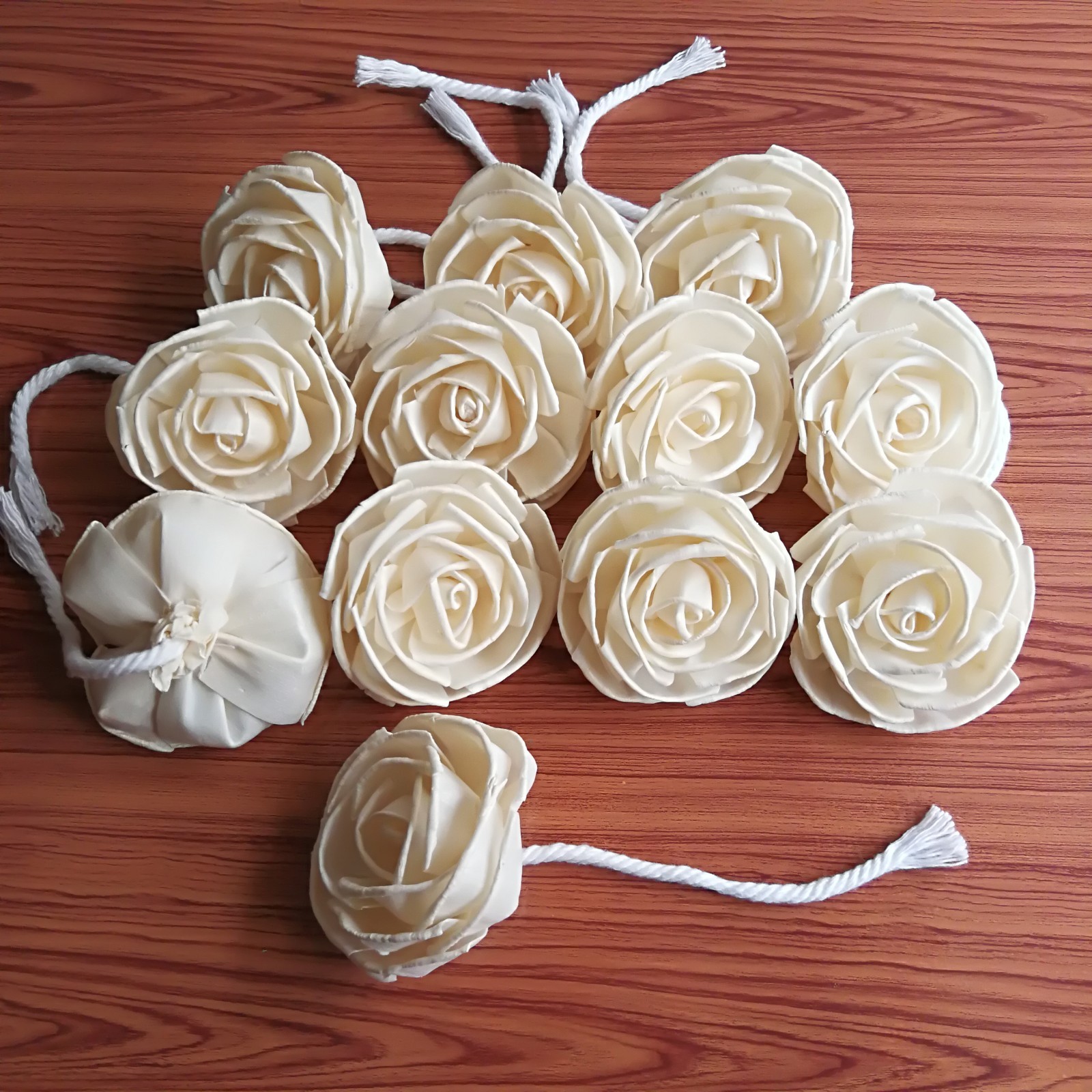 Rose Sola Wood Diffusers Flowers 7-8 CM with Cotton Rope Home decor ...