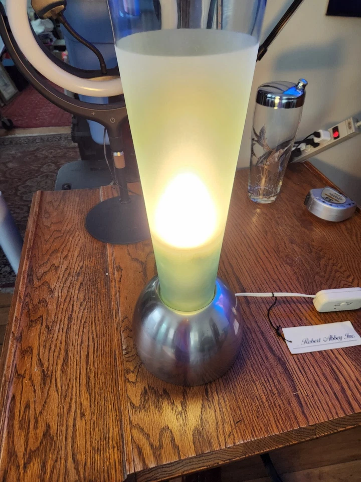 Lámpara de mesa Robert Abbey Rico Espinet Marina 1 luz, vidrio esmerilado - 1595 Foto 4 de 4