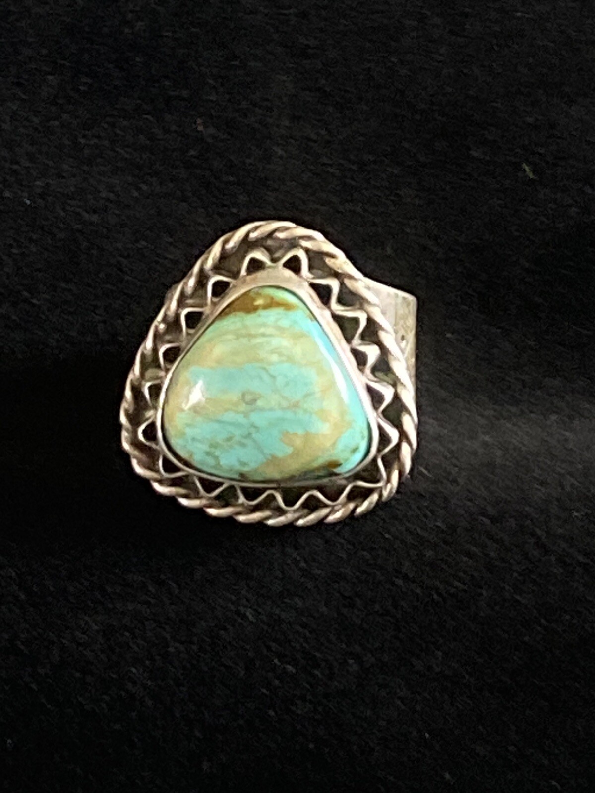 Beautiful Triangular Shaped Native American Silve… - image 1