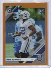2019 Donruss Optic Orange Prizm RC #124 Ben Banogu Indianapolis Colts 78/199