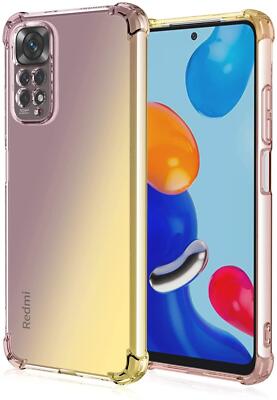 WILLIS TPU Handyhülle Für Xiaomi Redmi Note 11 Pro 4G/5G – Durchsichtiger Farbverlauf, Stoßfest