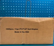 1000psc. 11ga 6 x1  Sod Staples MADE IN THE USA!