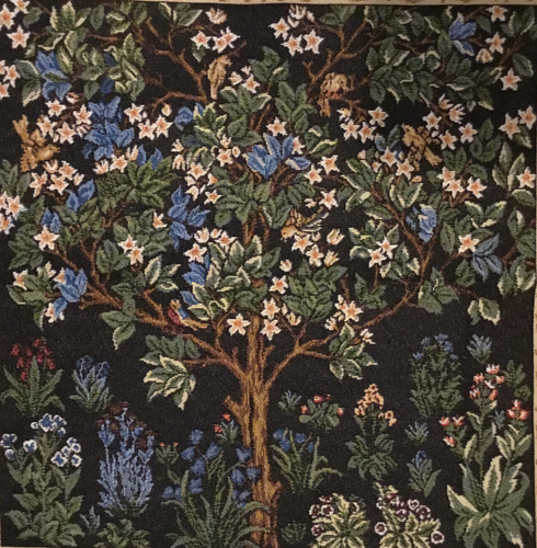 Baum des Lebens Gobelin Tapisserie Tapestry Wandteppich Basteln Panel 34x34 cm - Bild 5 von 6