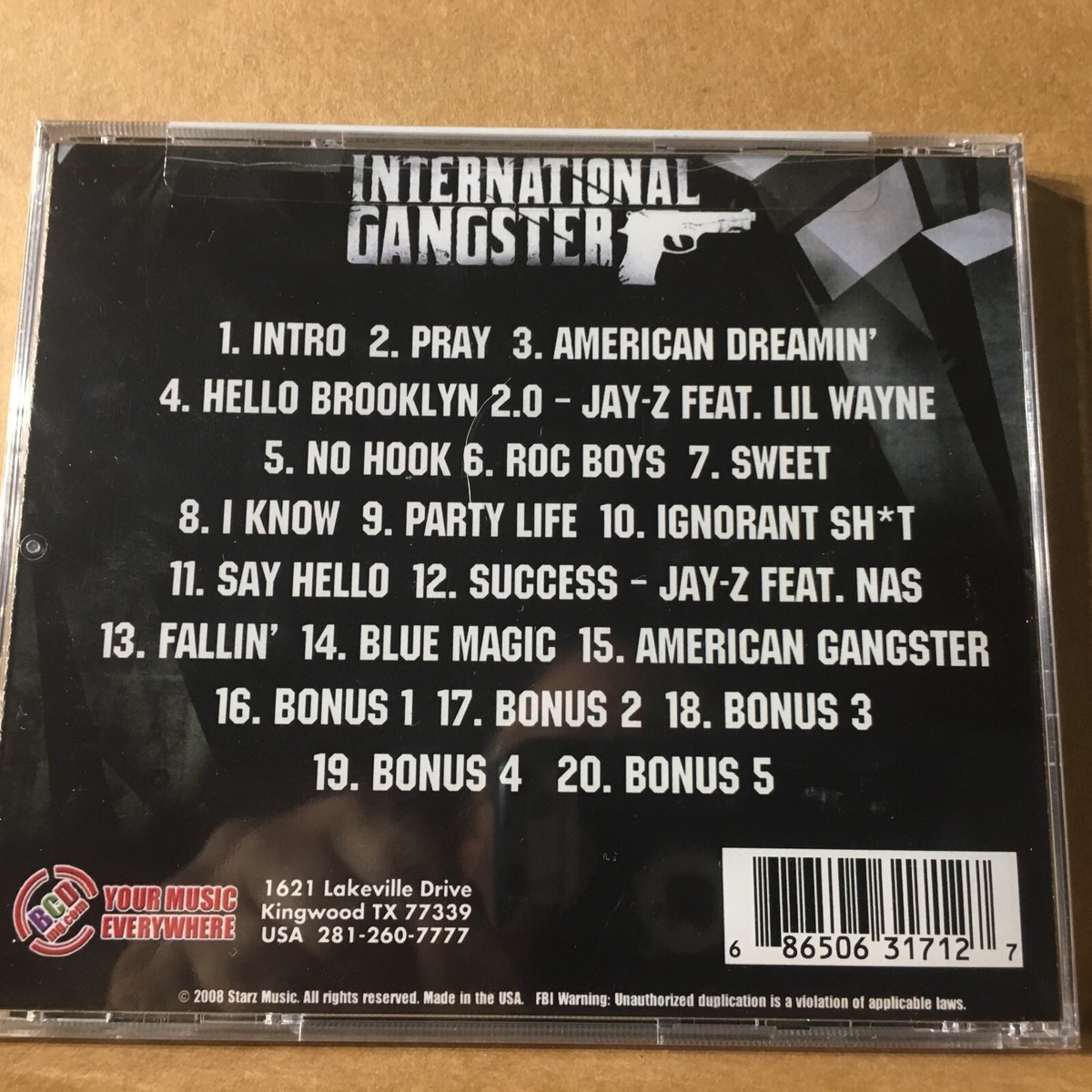JAY-Z/BIG MIKE - INTERNATIONAL GANGSTER [PA] NEW CD 686506317127| eBay