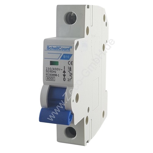 Leitungsschutzschalter LS-Schalter Sicherungsautomat B 10A 1-pol. Schellcount - Bild 2 von 4