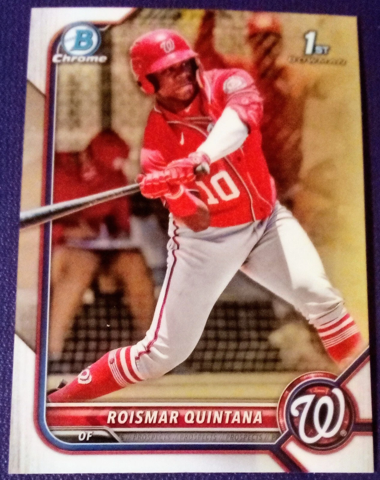 2022 Bowman Chrome 1st Roismar Quintana BCP-83 Washington Nationals