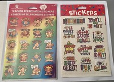 LOT OF 2 VTG 90s Encouragement Stickers 1 pack ZIGGY 1 pack Misc. NEW SEALED