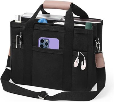 Women Multi-pocket Canvas Tote Bag Large Capacity Shoulder