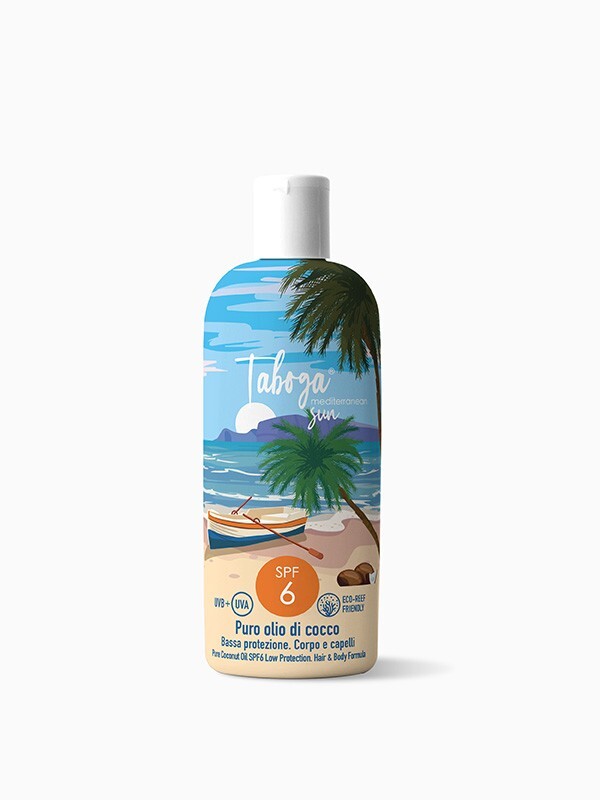 Taboca Mediterranean Sun Puro Olio di Cocco SPF 6 Corpo e Capelli summer coconut