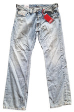 Diesel Larkee-X - Herren Regular Straight Fit Jeans Hellblau Gr. W 33 L 30