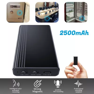 Mini Grabadora De Voz Oculto Espia Grabacion Audio Pequeño Activado Magnetismo