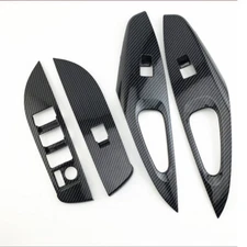 For Toyota Corolla 2019-2022 Carbon Fiber Inner Window Switch Panel Trim Cover