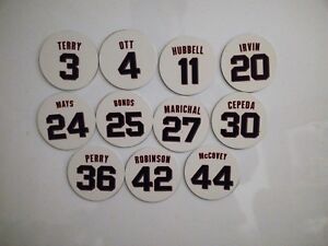 san francisco giants jersey numbers