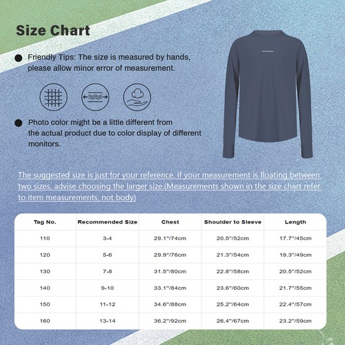 Kids Sports Top Quick-Drying T-shirt Long Sleeve Blouse Round Neck Shirts Tees - Picture 37 of 60