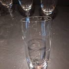 Set of 7 Vtg Tiffin-Franciscan LENOX LYRIC CLEAR Crystal Iced Tea Goblets 7"  — photo 4