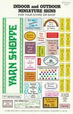 Dollhouse Miniature Yarn Shop Sign Set Lots of Variety Over 25 Signs S102