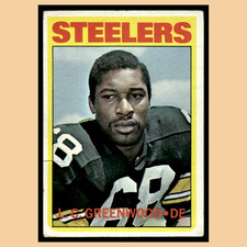 L.C. Greenwood Rookie #101 1972 Topps Pittsburgh Steelers Football Card NFL EX. rookie card picture